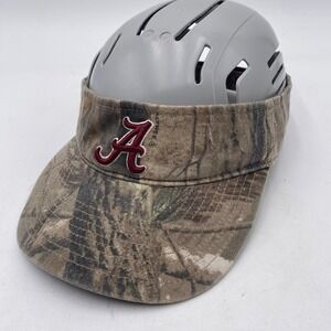 ALABAMA Crimson Tide Twins Enterprise Realtree Camo Visor Unisex OSFA Brown VGC